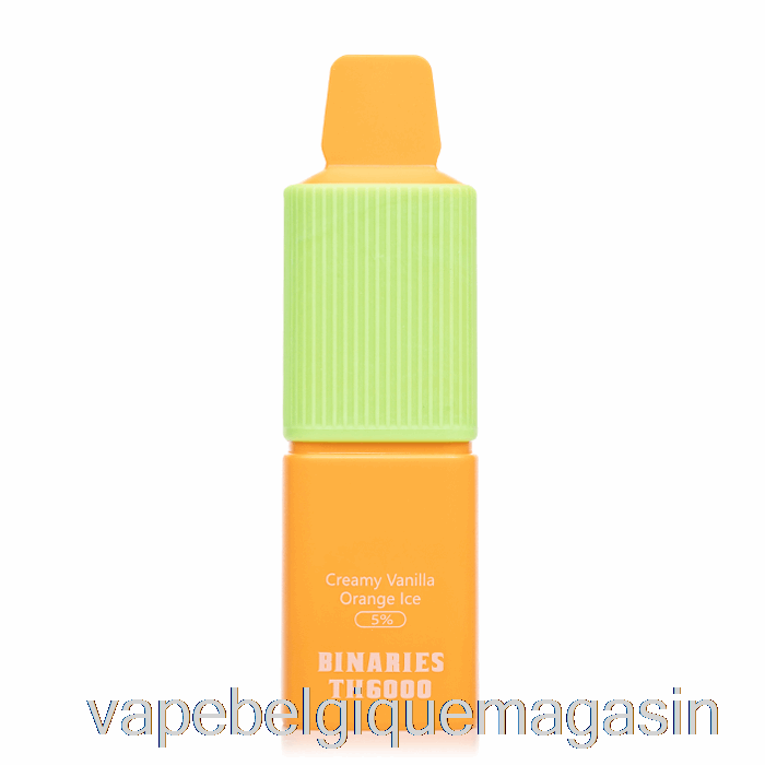 Vape Jetable Horizon Binaires Th6000 Jetable Crémeux Vanille Orange Glace